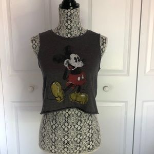Sleeveless Mickey Mouse Graphic Tee